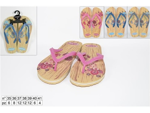 Infradito donna fant legno - fant.,