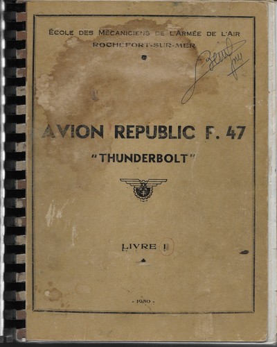 Manuel avion republic 47 - avion,