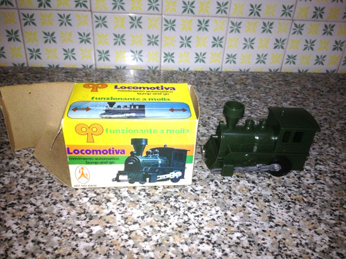 Locomotiva plastica molla - in,