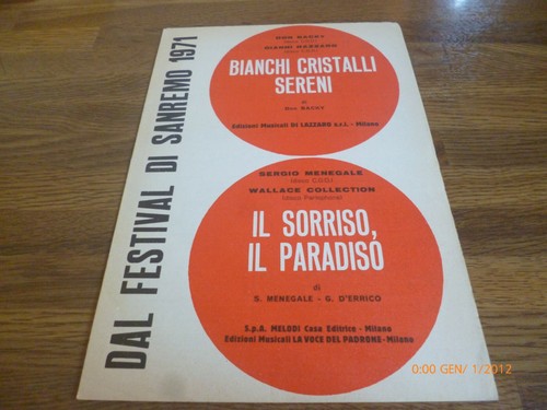Spartito mus antico - spartito, mus.antico