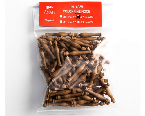 Colonnine legno noce mm - legno,