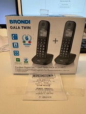 BRONDI GALA TWIN - Cordless Digital DECT GAP TWIN PACK ECO DECT