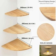 Scaffale ad angolo in legno mensola galleggiante montaggio a parete stoccaggio decorazione a parete home office