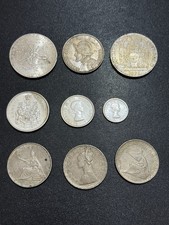 Lotto 9 monete Argento italia