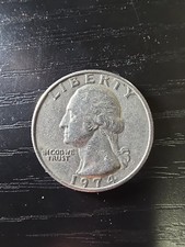 Vintage Quarter Dollar 1974