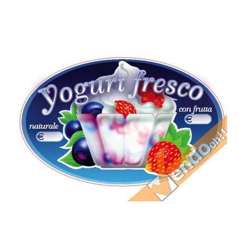 Adesivo sagomato yogurt - sagomato,