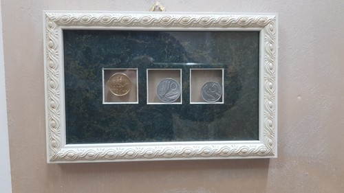Quadro monete italiane - ,