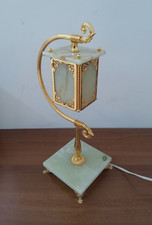Lampada lume in ottone e onice