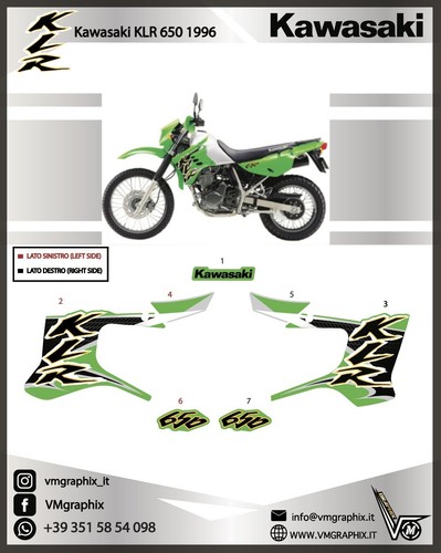 Glitter kawasaki klr - glitter, c