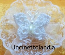 Farfalla bianca bomboniera fai
