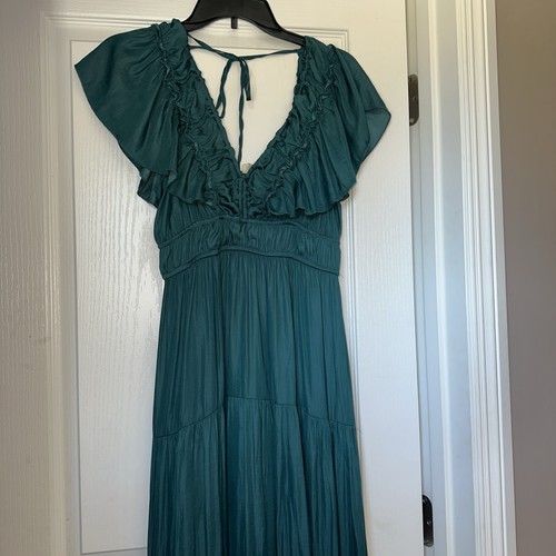 Abito midi nuovo verde