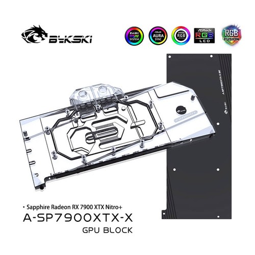 Bykski gpu waterblock sapphire - gpu,