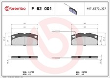 Kit pastiglie freno Brembo P