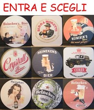 SOTTOBICCHIERI HEINEKEN'S, MORETTI, CEERES, CRISTAL ENTRA E SCEGLI
