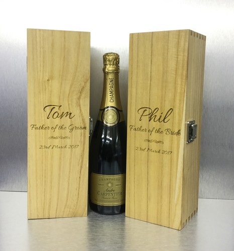 Scatola champagne vino legno - scatola,