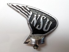 Statua parafango NSU parafango anteguerra bicicletta ciclomotore emblema marca 1936