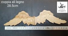  coppia ali legno  madera alas de angel per figure pastori santi statue angeli