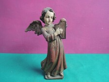 ANTICO  ANGIOLETTO LEGNO FOGLIA ORO -FINE 800 - LACCATURA ANGELO STATUA EX VOTO