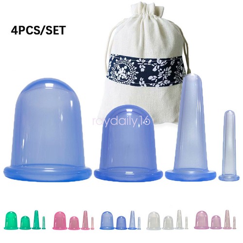4pcs silicone cupping - cupping, therapy