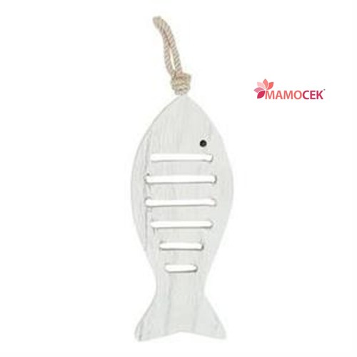 Pesce pesciolino legno 22cm - pesciolino,