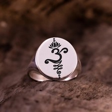 Anello Spiritual Om Lotus