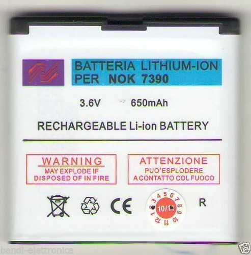 Batteria nokia 6500 slide - batteria,