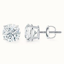 Orecchini solitario IGI tondi