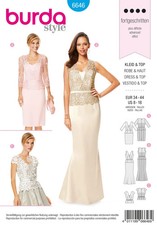 BURDA 6646 Abito Top Gonna