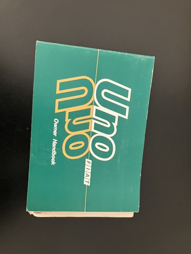 Manuale proprietario fiat uno - proprietario,