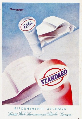 Pubblicita 1935 benzina esso - pubblicita',