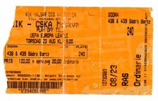 Biglietto EC AIK Solna - CSKA