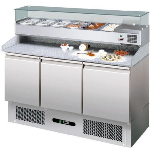 Banco pizza refrigerato tavolo - banco,