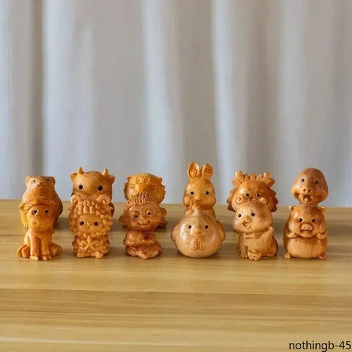Mini scultura legno - mini, dodici