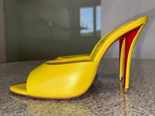 Louboutin Miss Z Mule 100 / 39 / Tacchi alti / 11,5 cm / Mules / Giallo
