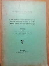 *° Di una iscrizione a Donna Vibia che fu escavata nel settembre 1907..  *° 1908