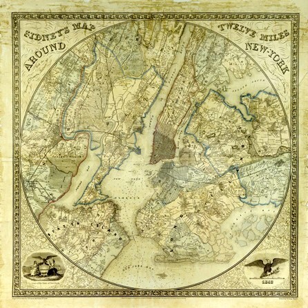 Quadro mappa new - mappa, york