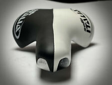 NOS SELLE ITALIA TURBOMATIC BIANCA E NERA leather saddle CARBON NUOVA DEL 2009
