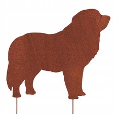 Mastino dei Pirenei CORTEN CANE FIGURA DECORAZIONE GIARDINO