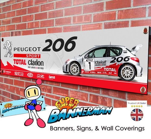 Striscione auto rally - , peugeot