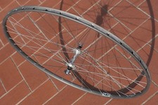 Ruota ant. bici corsa epoca 700c, Campagnolo Record, Nisi Solidal, 36 fori, tub.