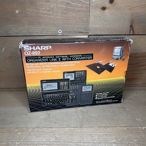 Sharp 892 organizer link - oz-892, ii