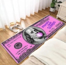 Tappeto rosa, tappeto rosa, tappeto dollaro, tappeto antiscivolo, tappeto turco, tappeto moderno,