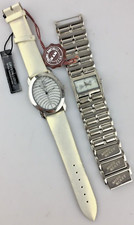 Stock 2 Orologi Funzionanti Al Quarzo Analogici Donna Strass Vetro Da Sostituire