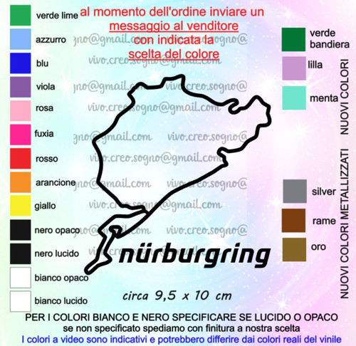 Adesivo stickers nurburgring - adesivo,