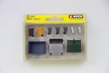 NOCH 14825 SET BIDONI CASSONI RIFIUTI SPAZZATURA per PLASTICI SCALA HO