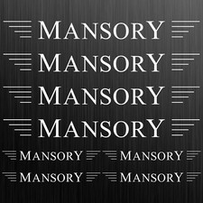 For MANSORY sticker decal