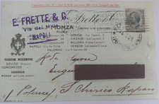 NAPOLI 1921 FRETTE - TESSITURE MECCANICHE (MONZA) - TESTATINA - CARTOLINA