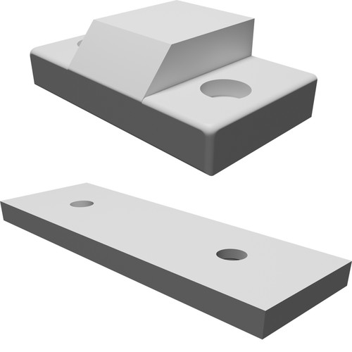 Set cerniera piastra per - cerniera,