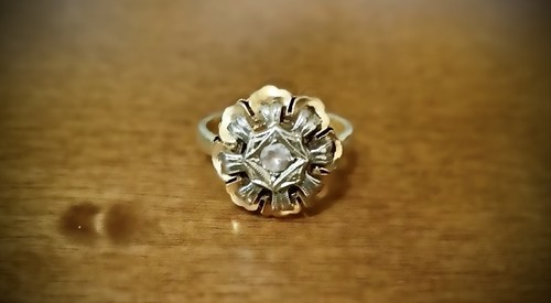 Anello oro 18kt con - anello,