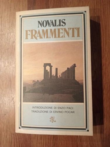 Novalis frammenti paci - frammenti, e